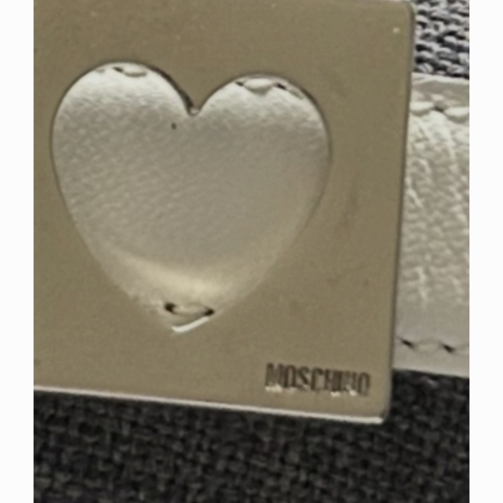 Moschino Belt with Cut Out Heart Buckle